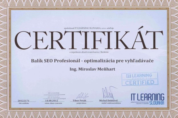 Miroslav Meňhart_SEO profesionál